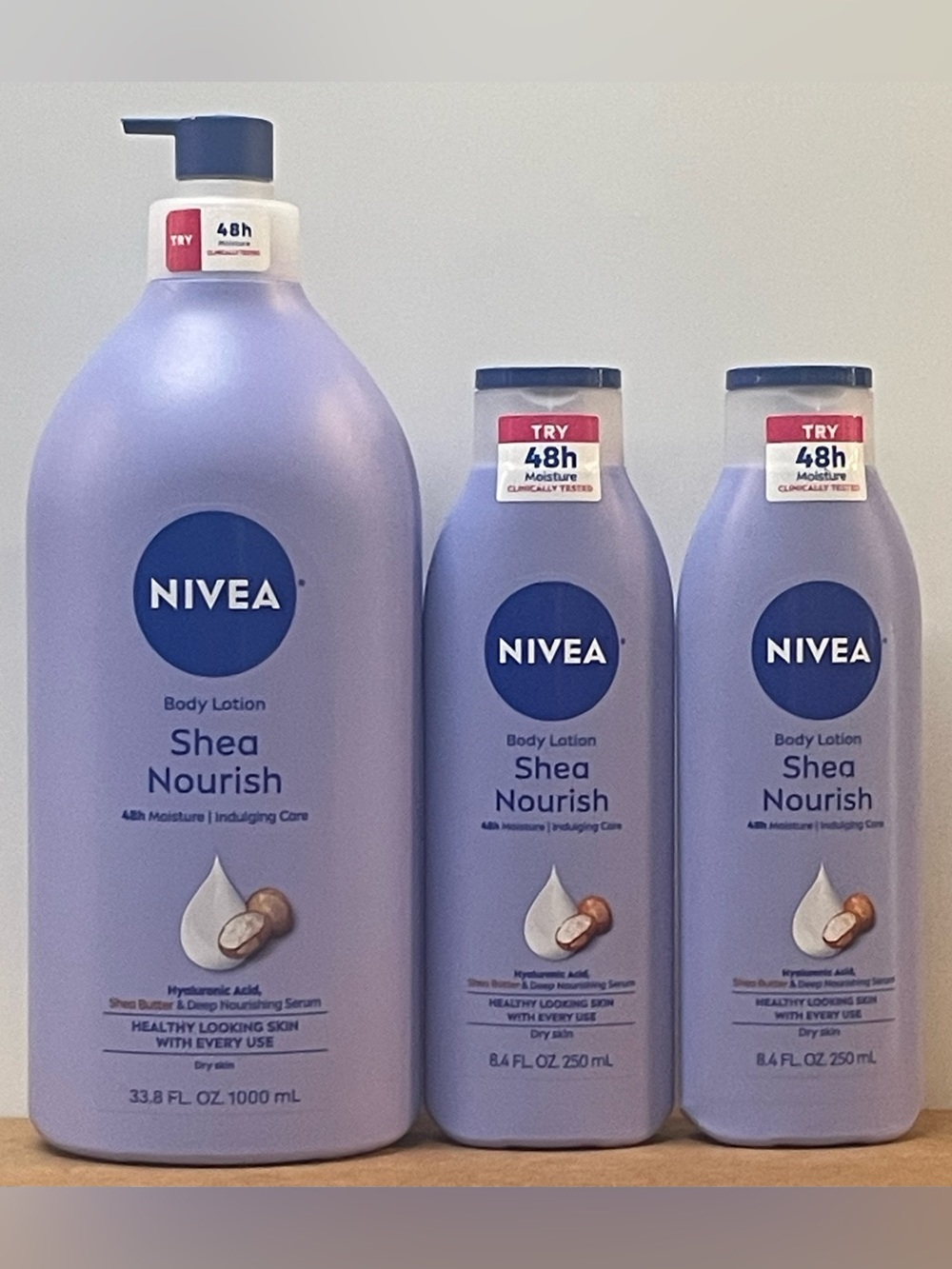 NIVEA Shea Nourish Body Lotion Trio